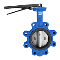 Titan BF76DSE0200 BF76-DI 2 Lug 150# Butterfly Valve Pack of 3 pcs 