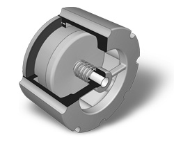 Center-Guided, Wafer-Style Check Valve shown as a cutaway