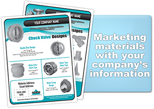 Titan FCI provides marketing materials for Titan products with your company name, logo, and contact information. 