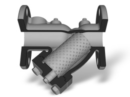 Y Strainer cutaway showing flow path and screen